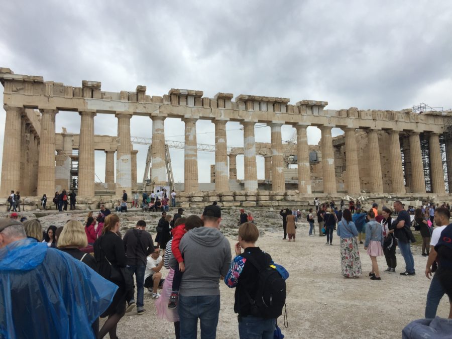 Photo of the Parthenon atop the Acropolis in Athens, Greece