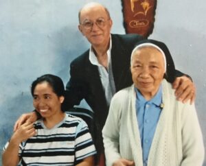 Image of Billy Terrell with Sister Michelle and Ahn Doe at Mang Lang Orphanage in 2013