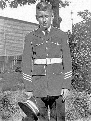 Bob in his high school band uniform