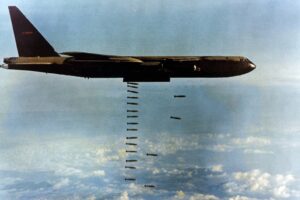 B-52D dropping bombs over Vietnam