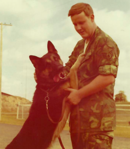 Jim Belshaw with Nick at Ubon Air Base 1969-70