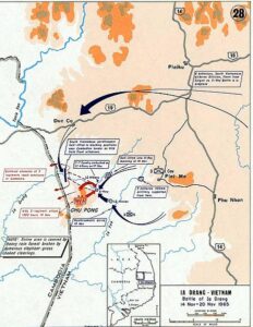 Map of Battle of Ia Drang