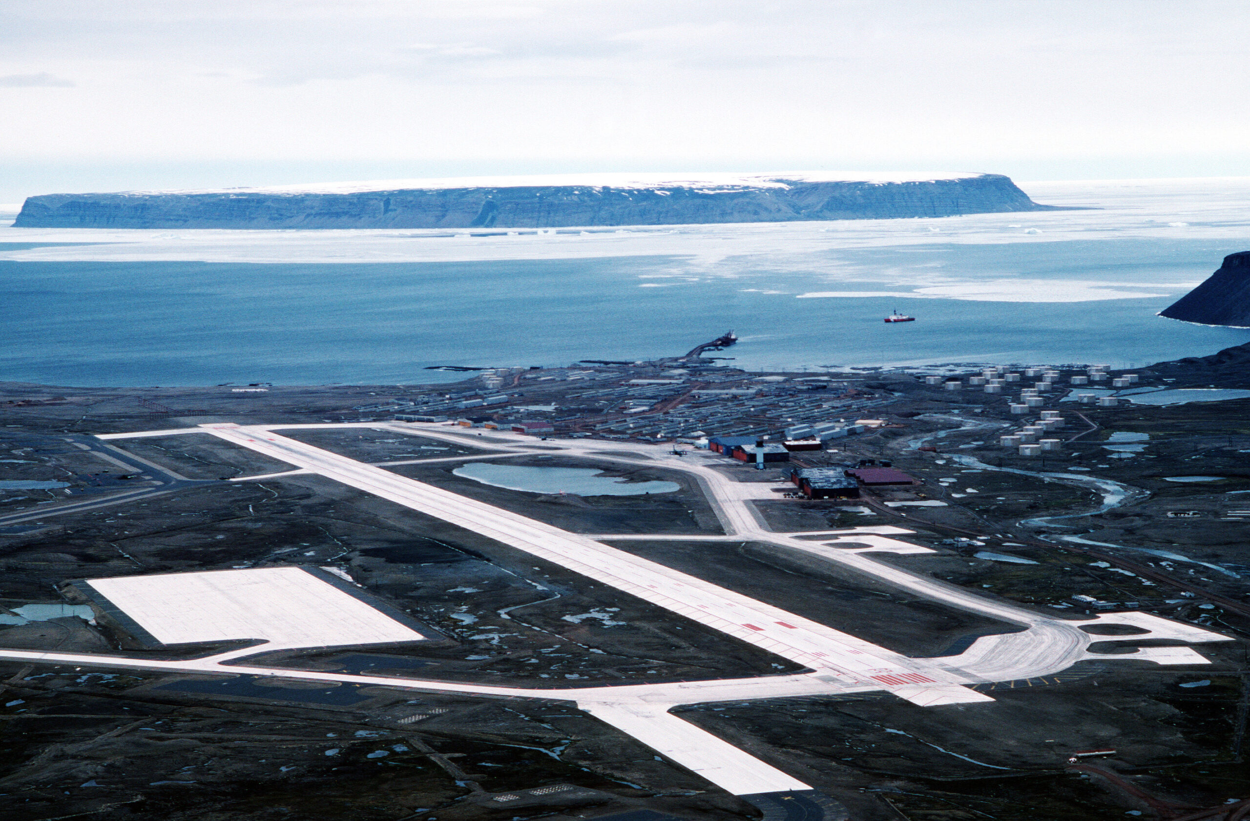 Thule Air Base aerial view in 1989