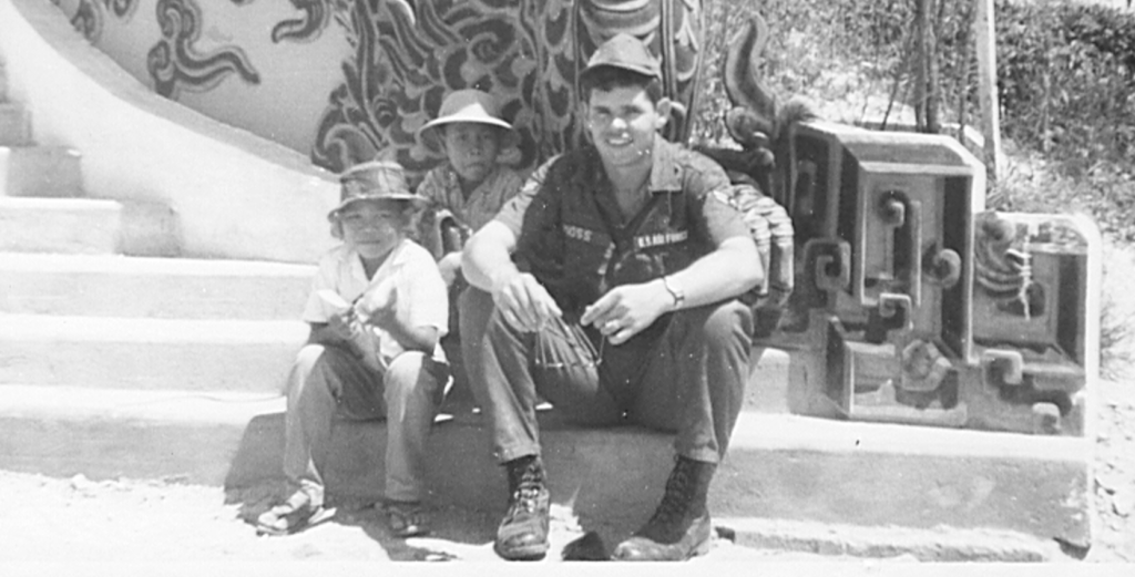 Dean Moss with some boys in Nha Trang