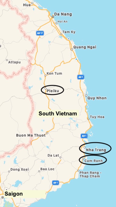 Map of South Vietnam