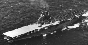 USS Essex (CVA 9) in 1951 with embarked air wing
