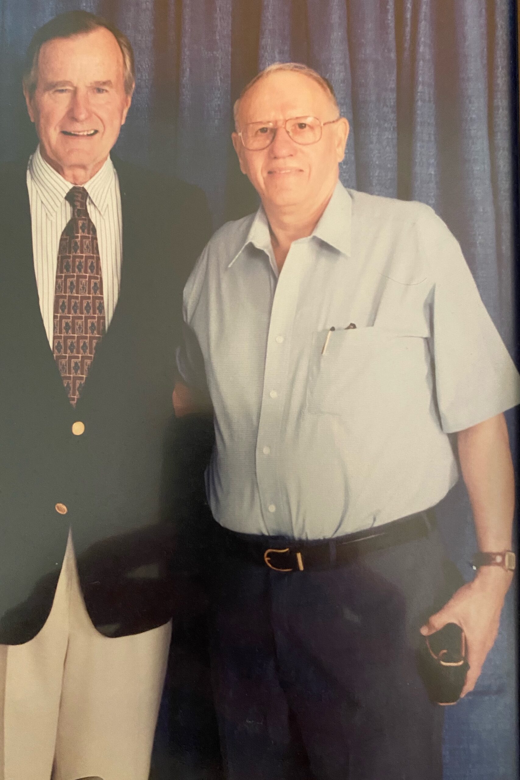 President George H.W. Bush with George Collins