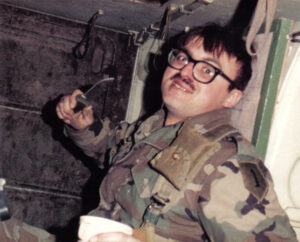 Soldier at Fort Riley in 1985