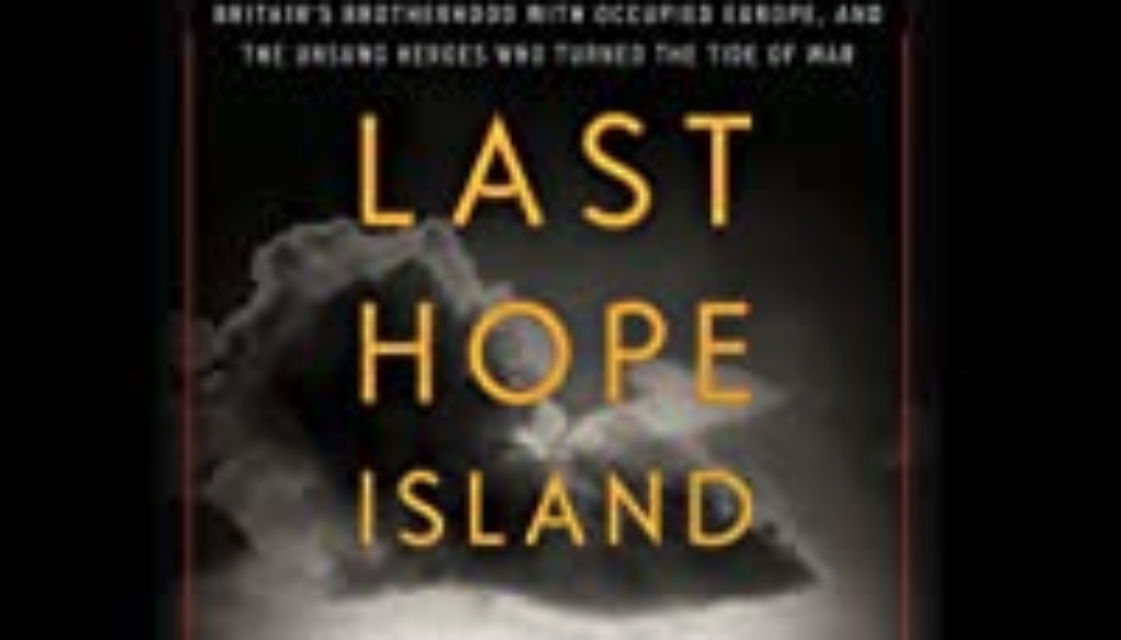 Partial image of the cover of the book Last Hope Island showing the title of the book