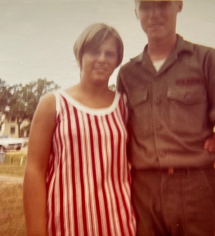 Soldier and his wife at Fort Polk, Louisiana