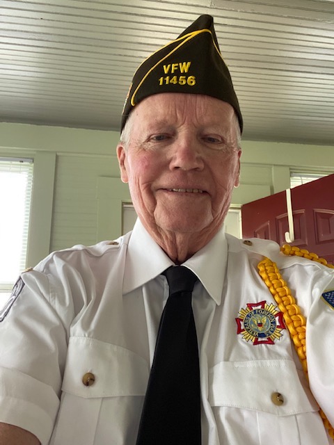 Veteran in VFW uniform