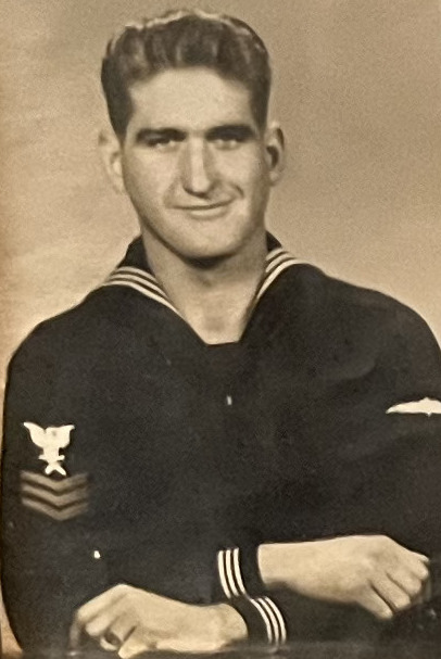 Gunner's Mate 1st Class in his Navy blue uniform
