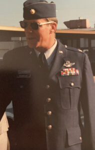 Major Sandy Richardson in his Air Force uniform