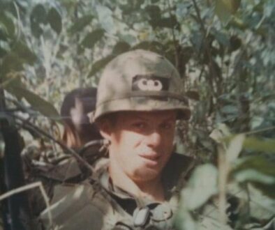 Soldier in jungle in Vietnam