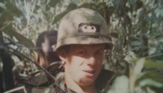 Soldier in jungle in Vietnam
