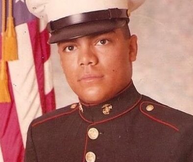 A United States Marine in uniform