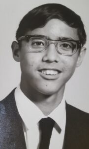 Young man wearing glasses