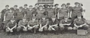 Army nursing students posing for their nursing class picture