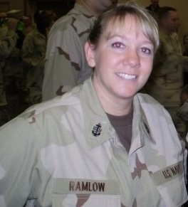 Female U.S. Navy chief petty officer in uniform